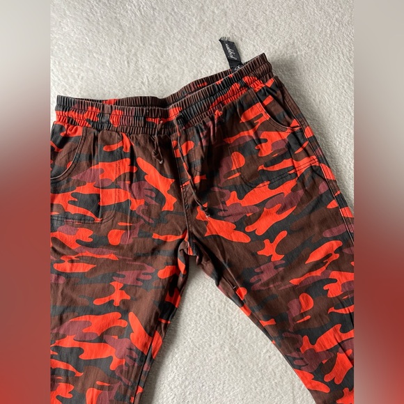 Roma Studio Camouflage Orange/Brown/Burgundy Junior Pants Size 2X. - Picture 3 of 8